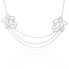 Ful flower triple chain necklace
