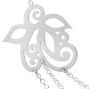 Ful flower triple chain necklace