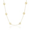 Hanga oval long chain necklace