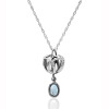 Forget - Me - Knot dropstone pendant