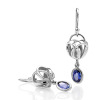 Forget - Me - Knot dropstone earrings