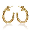 Liana vine hoop earrings