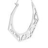 Pipal filigree hex hoop earrings