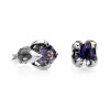 Iolite Fleur stud earrings