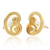 Hanga heart stud earrings