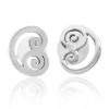 Hanga heart stud earrings