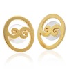 Hanga oval stud earrings