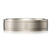 Outer Engraved Flat Court Wedding Ring