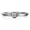Brilliant cut diamond Stacker Ring