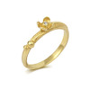 Flower Ring with Diamond