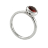 Blossom ring with semi-precious stone