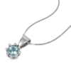 Juana Aquamarine and Diamond Pendant