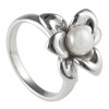 White Lily Pearl Ring