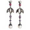 Fiore Della Notte Petal Dropstone Earrings