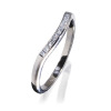 Deco Sweep - Half Eternity Fitted Band