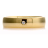 Gents Diamond Set Court Wedding Ring
