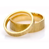 Flat Court Hammered Wedding Ring