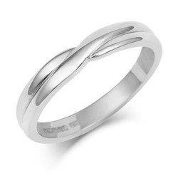 Crossover Wedding Band