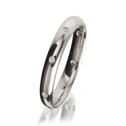 Diamond Set Court Ring