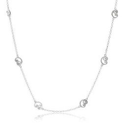 Hanga heart long chain necklace