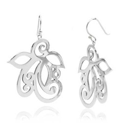 Ful flower drop earrings