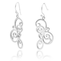 Hanga entwined drop earrings