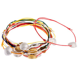 Shell Tie Charm Bracelet