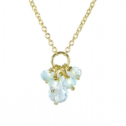 Bibi Aqua Cluster Necklace