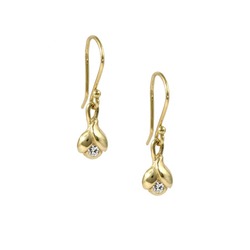 Pod Diamond & Gold Earrings