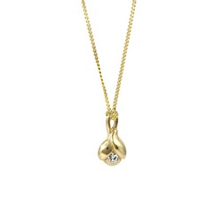 Pod Diamond & Gold Pendant