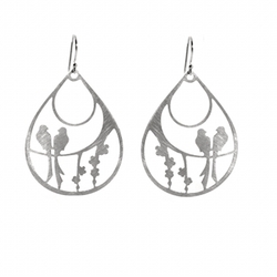 Bird Teardrop Earrings