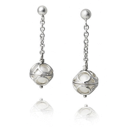 Twenties Brooks Drop Pearl Earrings