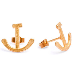 Anchor Stud Earrings