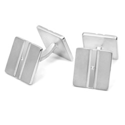 Silver Eden Cufflinks with Diamonds