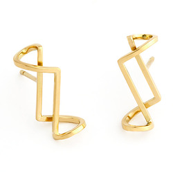 Parts of the Whole Geometric Drop Earrings