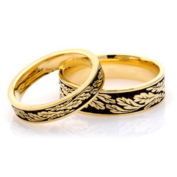 Fern Leaf Wedding Ring