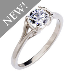 Vintage Cushion-cut diamond ring