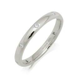 Diamond Set Court Ring