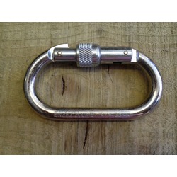 Foin - 10mm Oval Steel S/G Krab