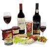 CLARET, PORT, STILTON, PATE AND OATCAKES IN GIFT BOX
