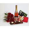 CONGRATULATIONS SPARKLING ROSE AND CHOCOLATES