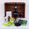 LBV PORT,STILTON JAR,MINTS AND BISCUITS IN A WICKER TRAY