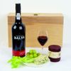 Ruby Port & Stilton in wood box