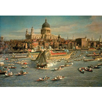 482404 - London, The Thames with View of the City of St Paul's Cathedral