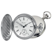 Woodford Chrome Plated Pocket watch with second hands