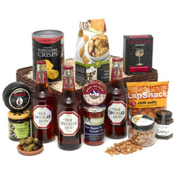 OLD SPECKLED HEN BASKET - BEER HAMPER
