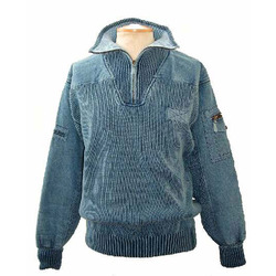 Mens Zip collar Adventure sweater - 1218