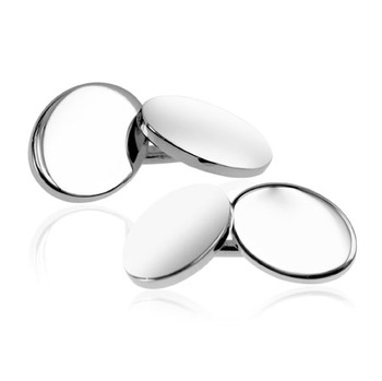Double oval cufflinks