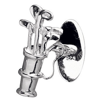Sterling Silver Golf Bag Cufflinks