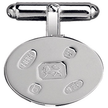 Sterling Silver Hallmark T-bar Cufflinks
